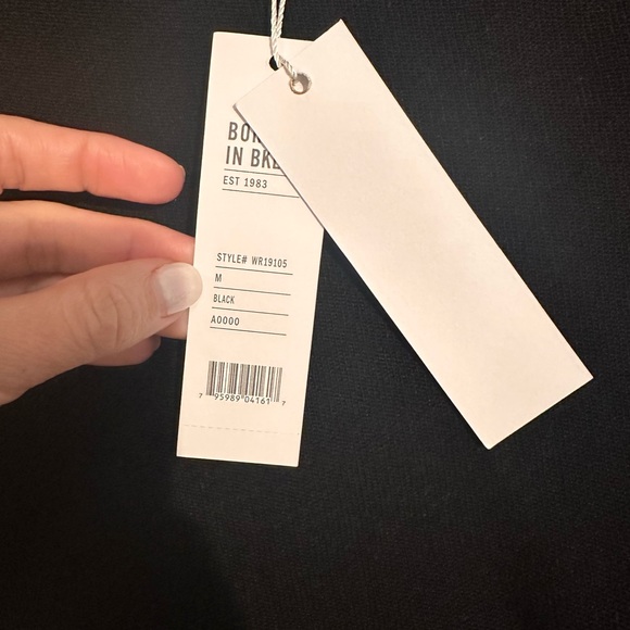 525 America Asymmetrical Sweater In Black Size Medium NWT - Picture 5 of 7